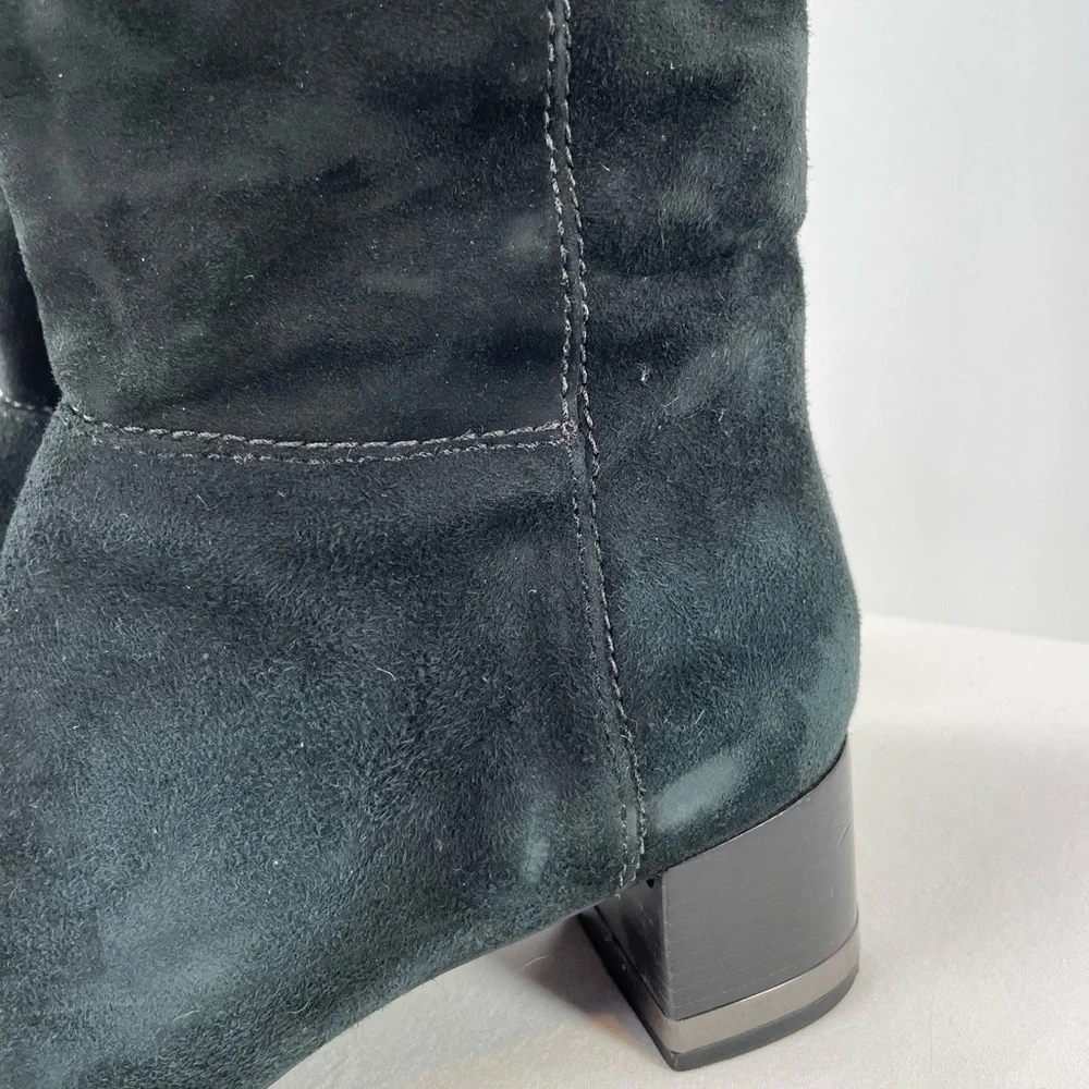 Tory Burch Suede Riding Boots in Black Size‎ 10